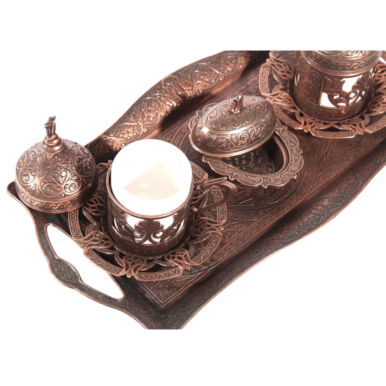 Osmanlı Motifli 2 Kişilik Kahve Seti 