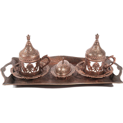 Osmanlı Motifli 2 Kişilik Kahve Seti 