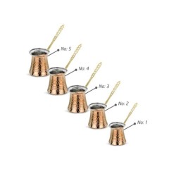 5'li Bakır Cezve Seti